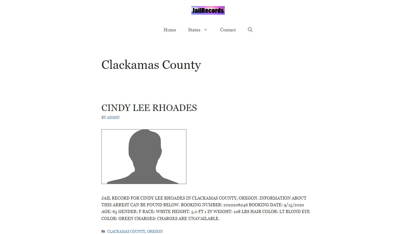 Clackamas County Arrest Records